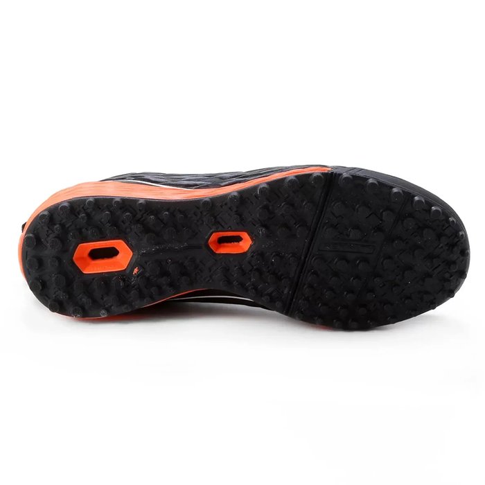 Chuteira Society Penalty Se7e Locker XXI Preta/Laranja